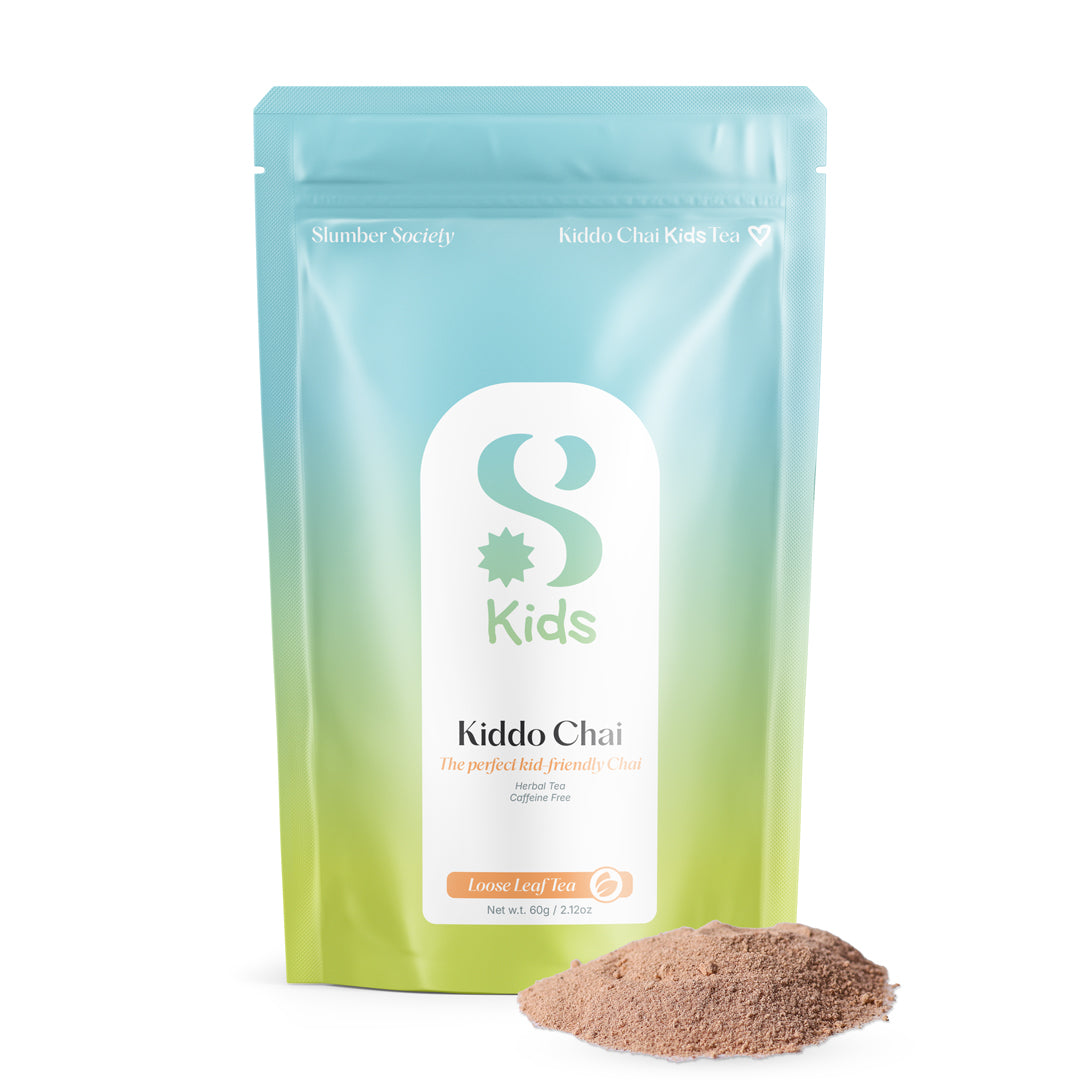 Slumber Society - Kiddo Chai Powder Tea showing ingredients