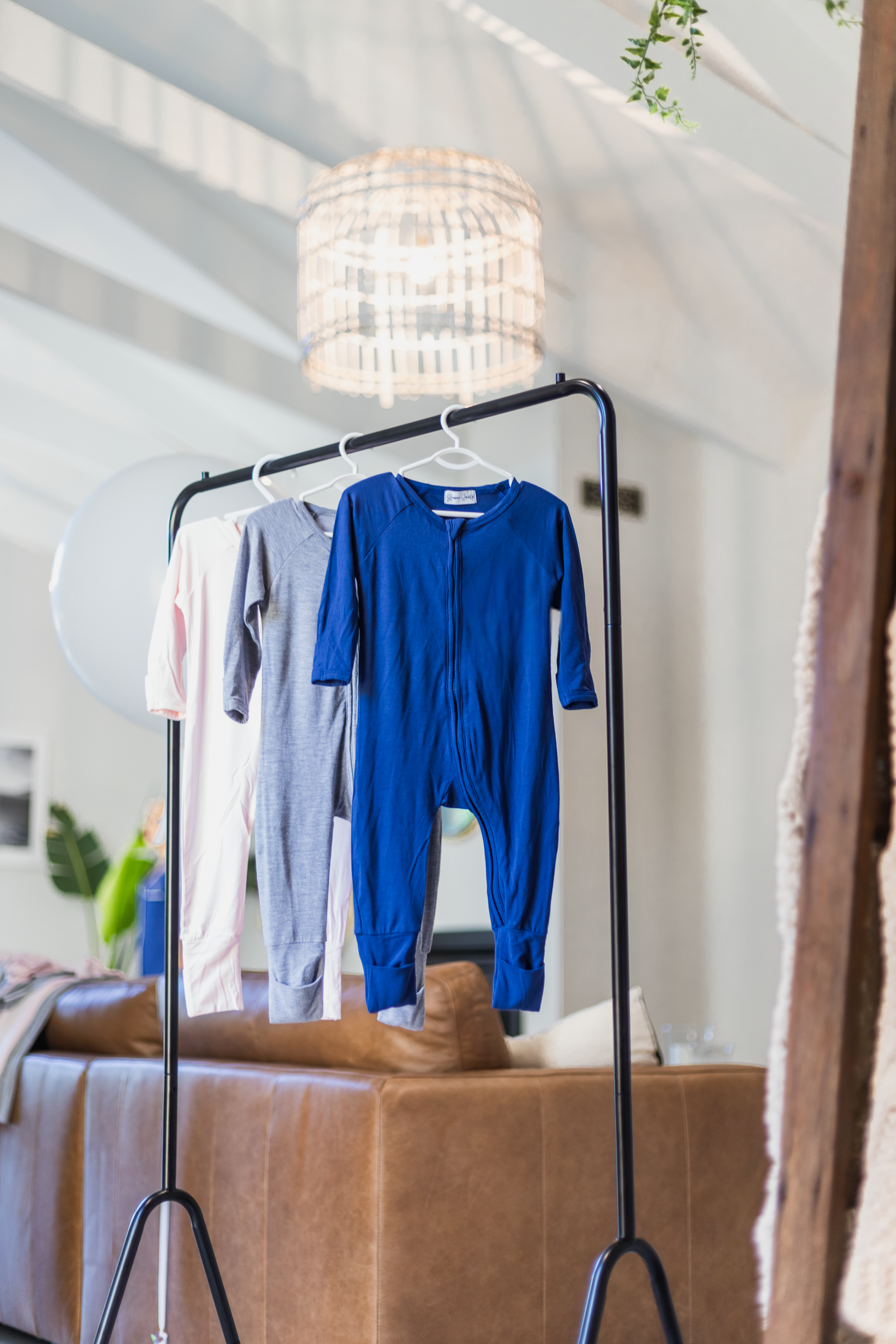 Baby Onesies - Jersey - Pink, Blue & Grey
