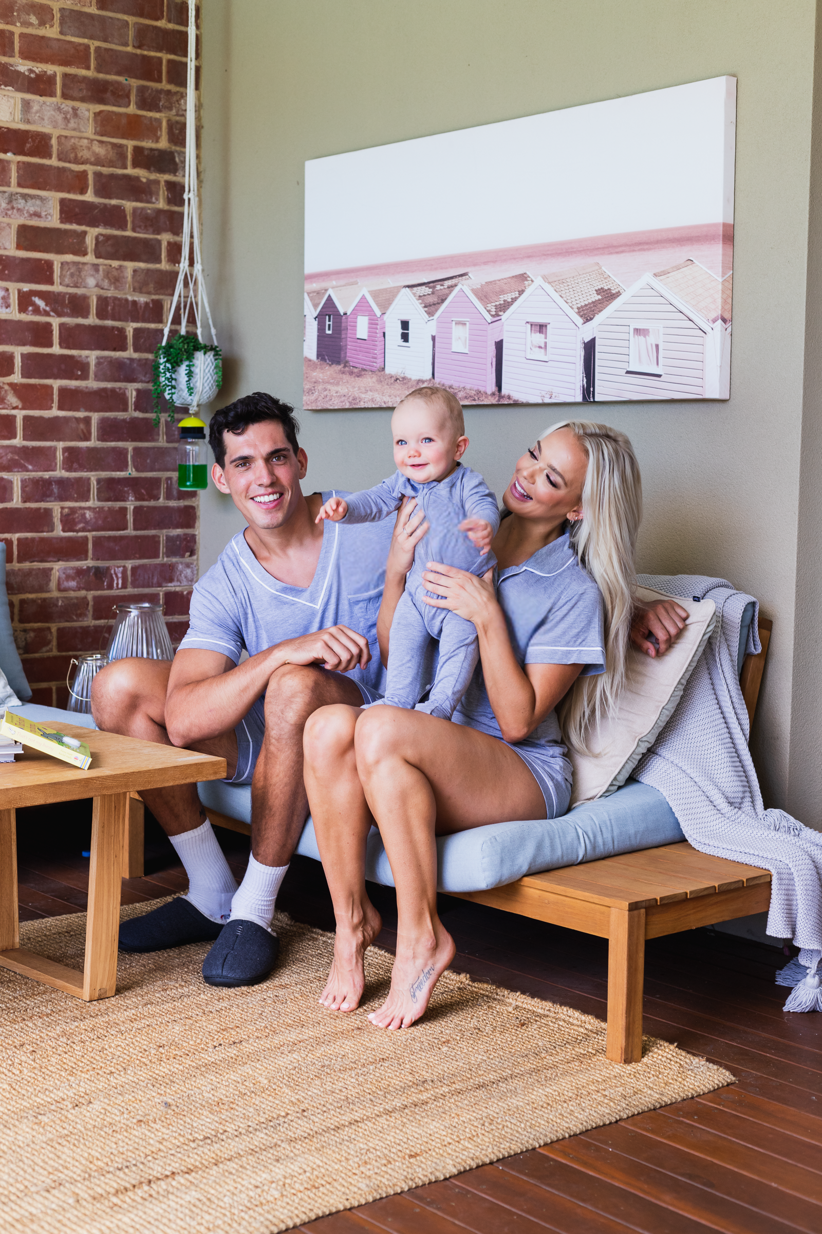 Baby Onesies - Jersey - Pink, Blue & Grey