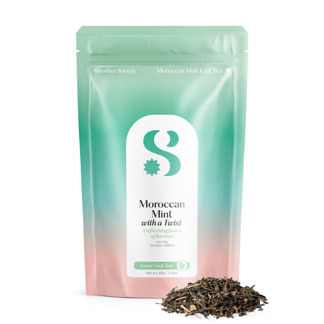 Moroccan Mint with a Twist Iced Tea