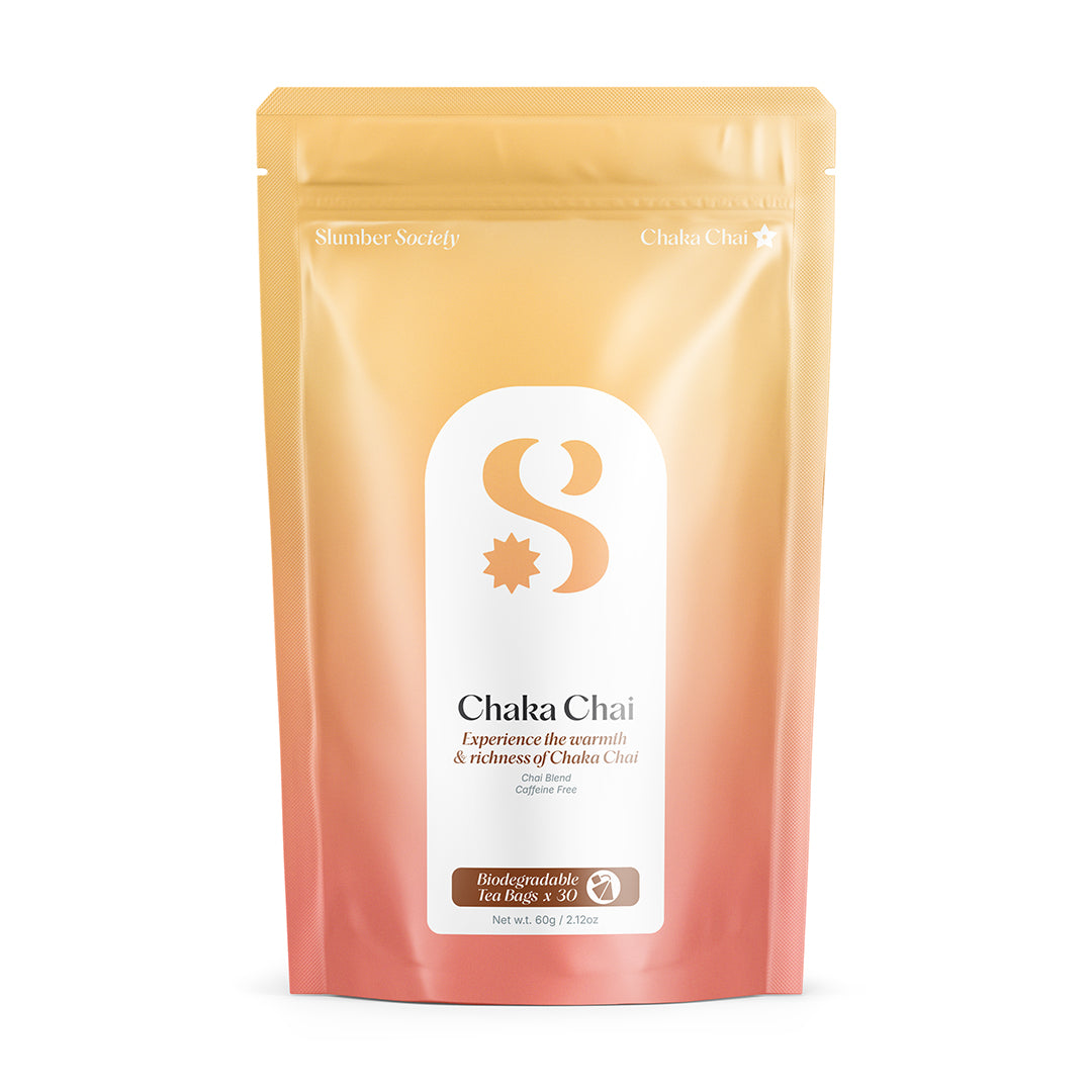 Slumber Society - Chaka Chai Tea Bag Tea Pouch Front