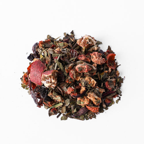 Slumber Society - Fruit Tingle Loose Leaf Tea showing ingredients